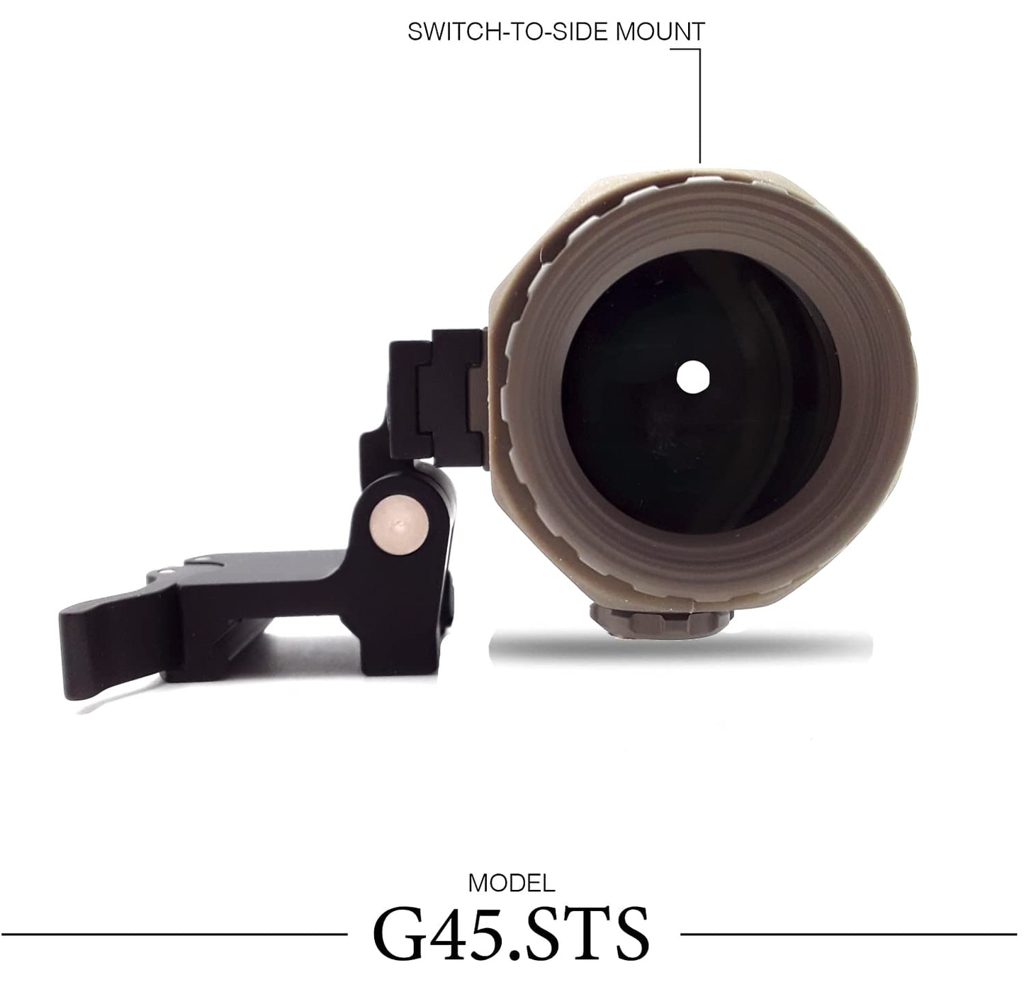 EOTECH 5 power magnifer with quick disconnect, switch to side (STS) mount - G45.STSTAN
