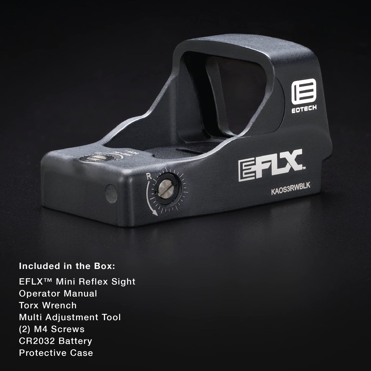 EOTECH Mini Red Dot Sight with 6 MOA dot - BLK - EFLX6RWBLK