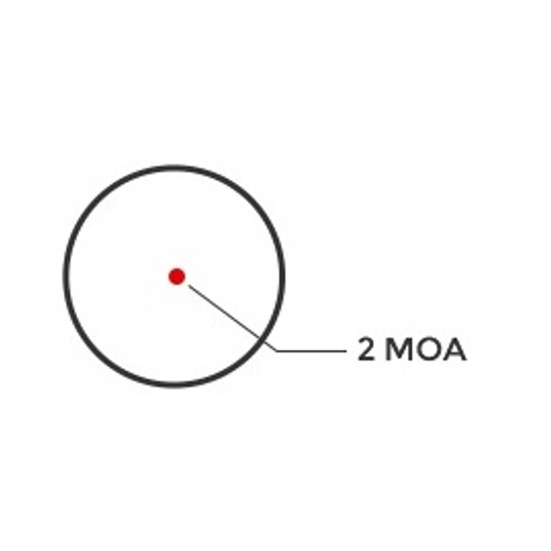 HOLOSUN Red 2MOA Dot, 7075 Aluminum, Enclosed, Shake Awake, Pistol - EPS-RD2