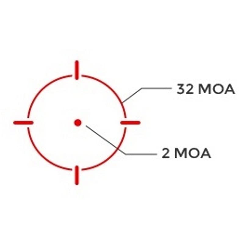 HOLOSUN Red Multi-Reticle, 7075 Aluminum, Enclosed, Solar, Shake Awake, Pistol - EPS CARRY-RD-MRS