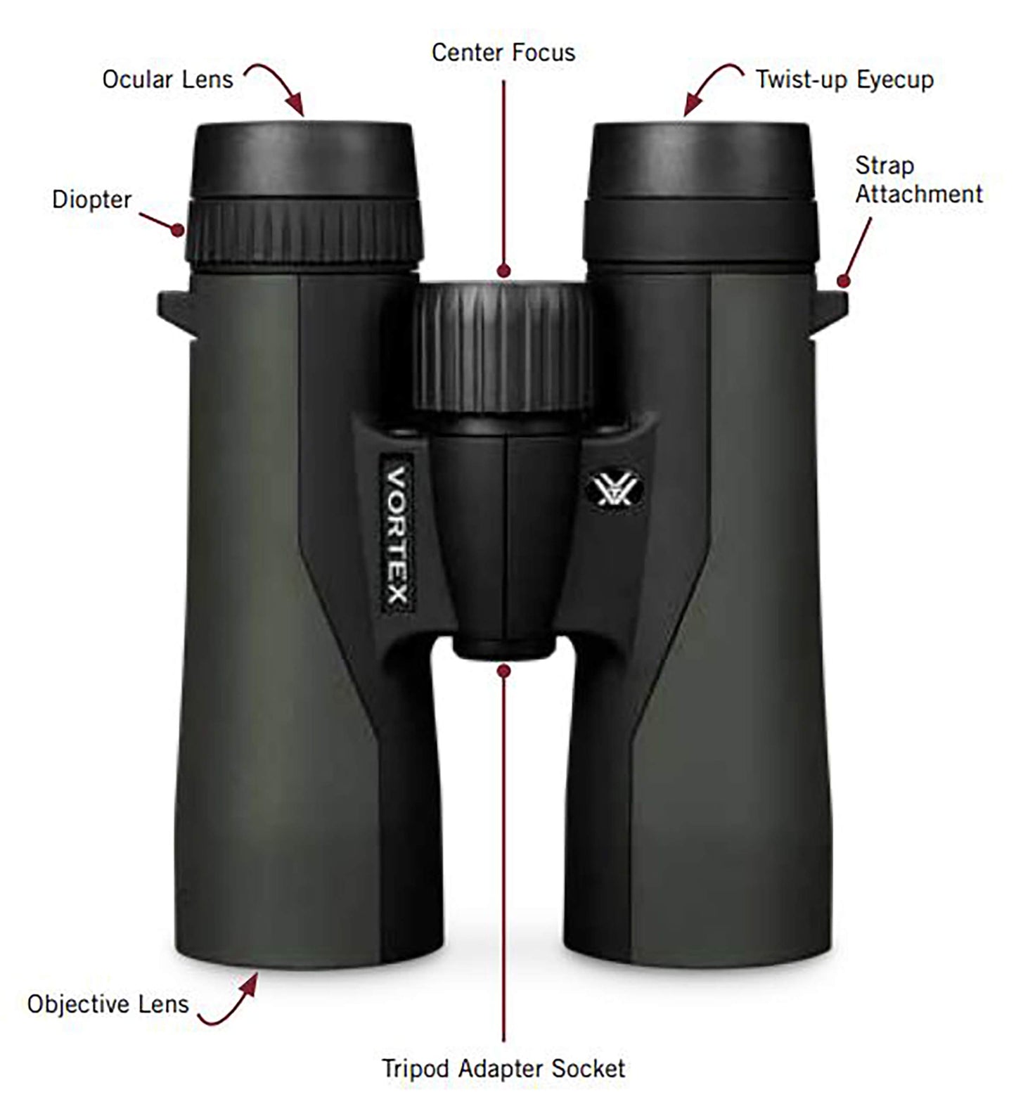 Vortex Optics Crossfire HD 12x50 Binoculars - CF-4314