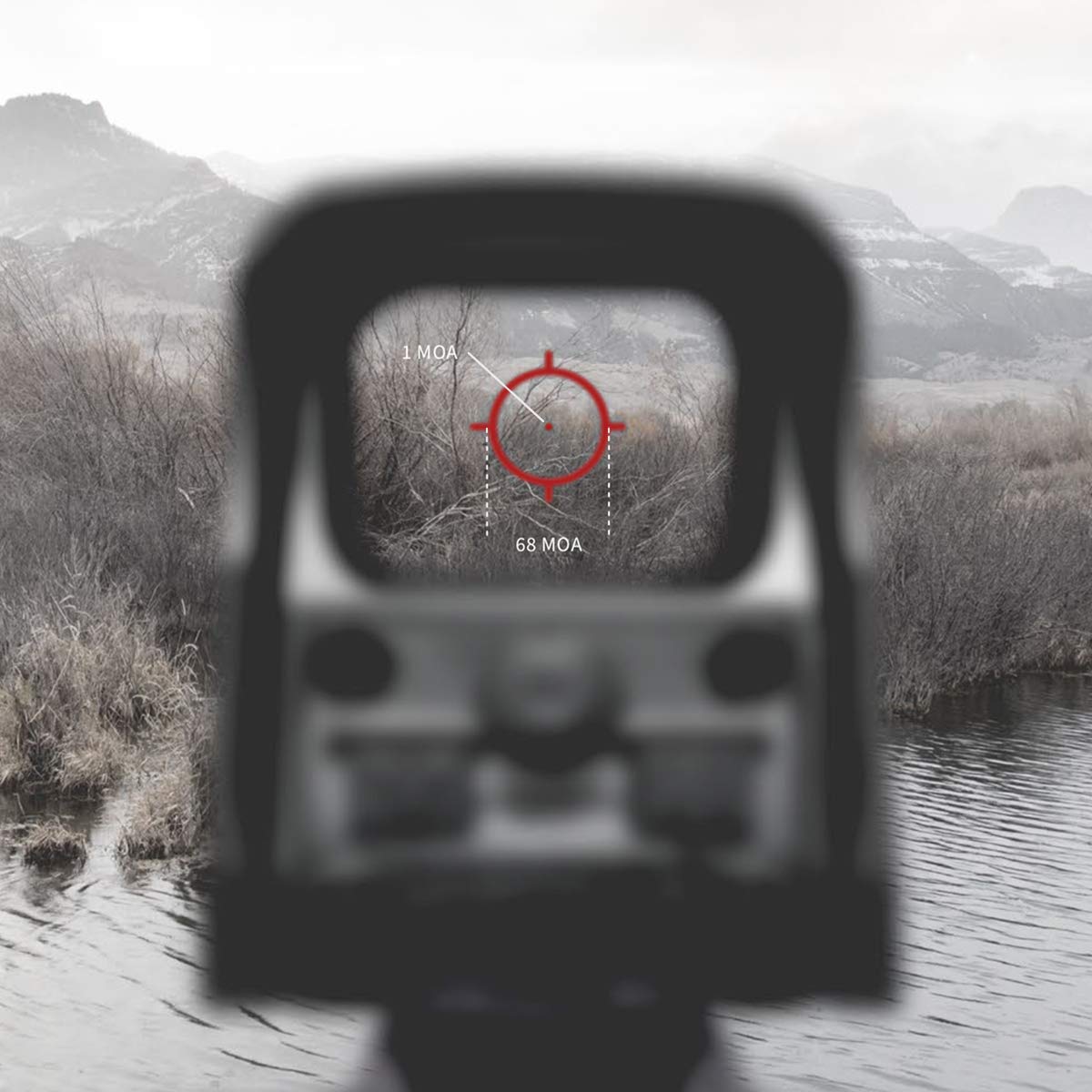 EOTECH Holographic Weapon Sight 65 MOA Circle with 1 MOA Dot  - XPS2-0