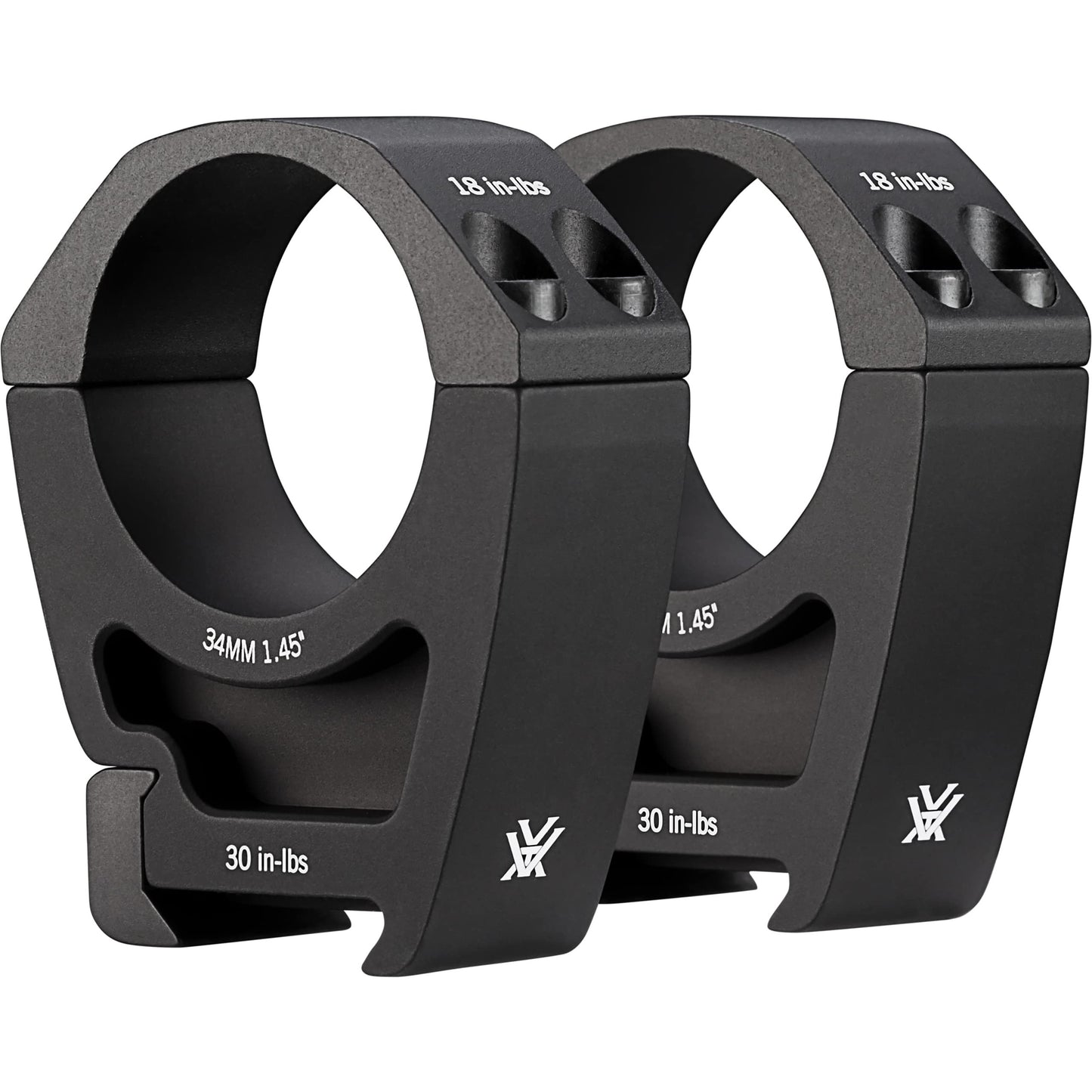 Vortex Optics Pro Series Riflescope Rings - 34mm High (1.45”) - Black - PR34-H