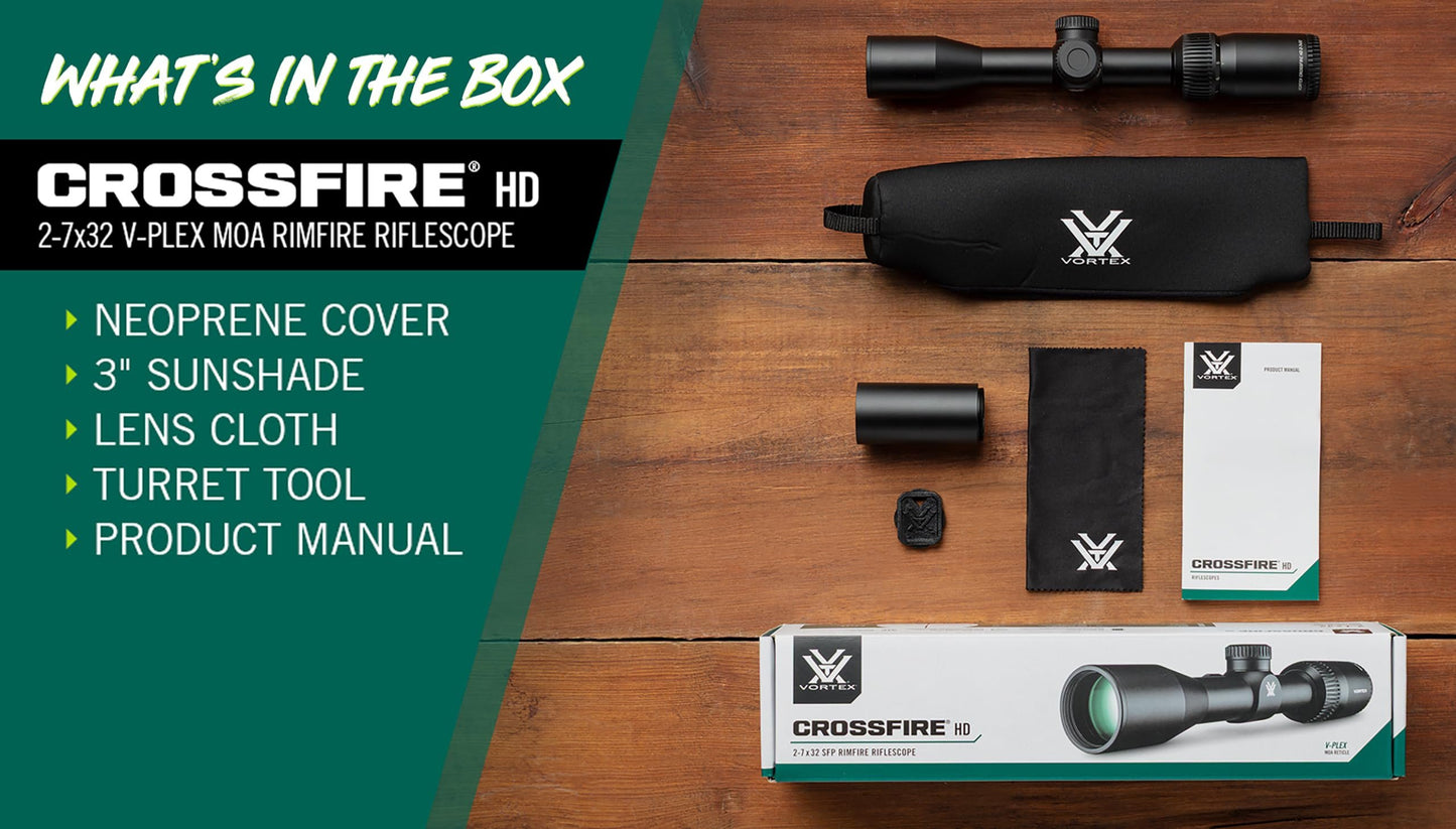 Vortex Optics Crossfire HD Second Focal Plane, 1-inch Tube Riflescopes