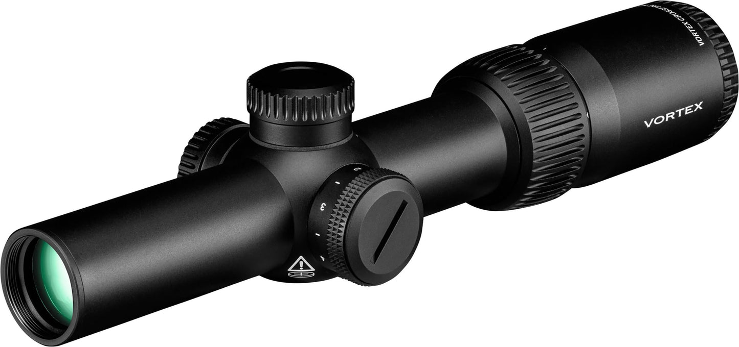 Vortex Crossfire HD 1-4x24 Second Focal Plane, 30mm Tube Riflescope - Illuminated Dead-Hold 2A BDC MOA Reticle