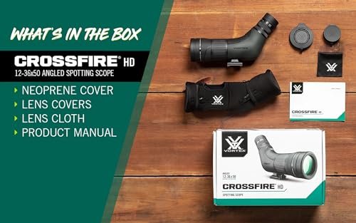 Vortex Optics Crossfire HD Spotting Scopes (12-36x50 Angled)