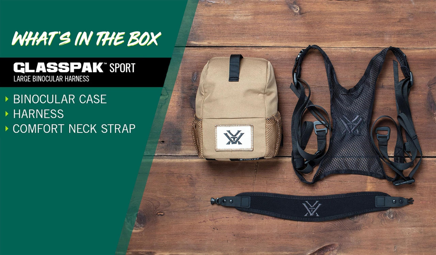 Vortex Optics Glasspak Sport Binocular Harness - Large