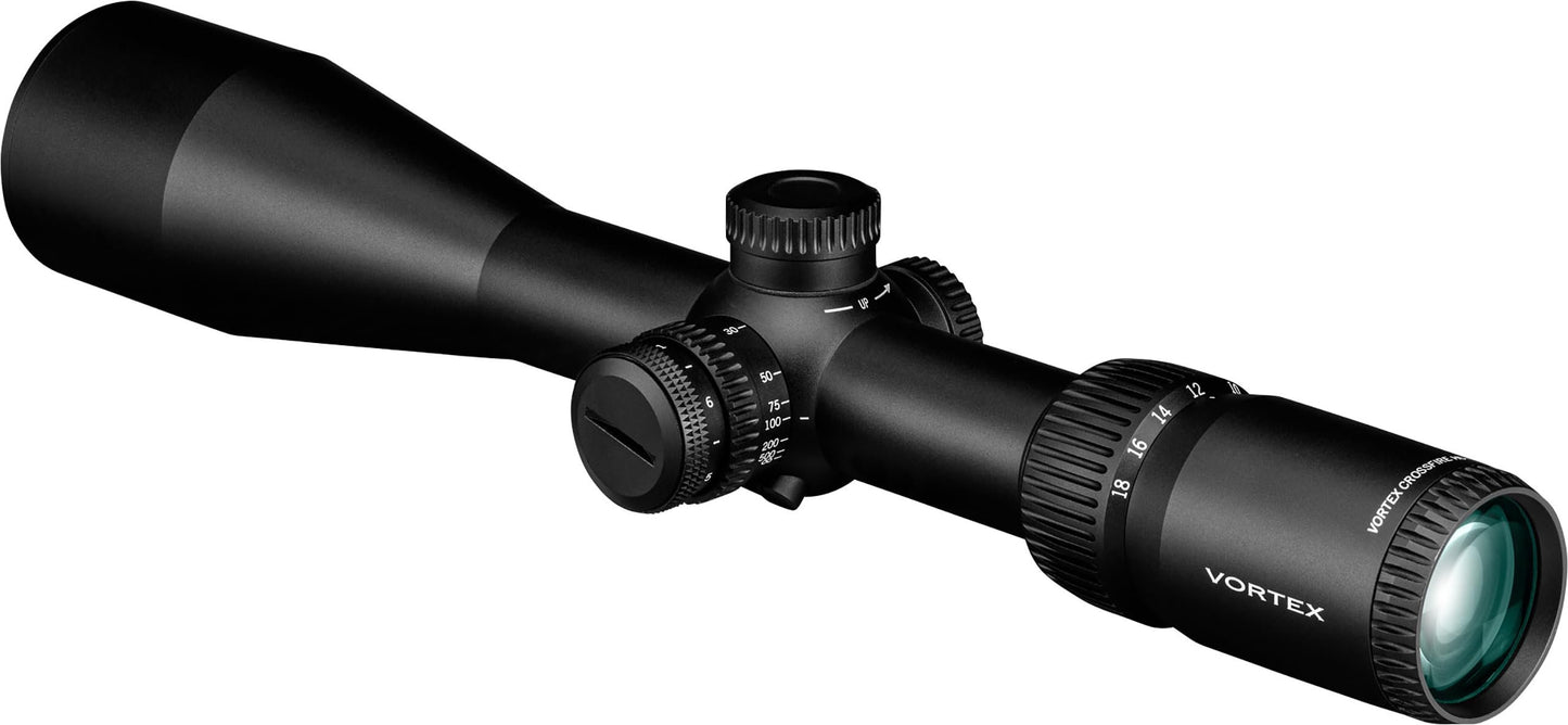 Vortex Crossfire HD 6-18x50 Second Focal Plane, 30mm Tube Riflescope - Illuminated Dead-Hold 2A BDC MOA Reticle