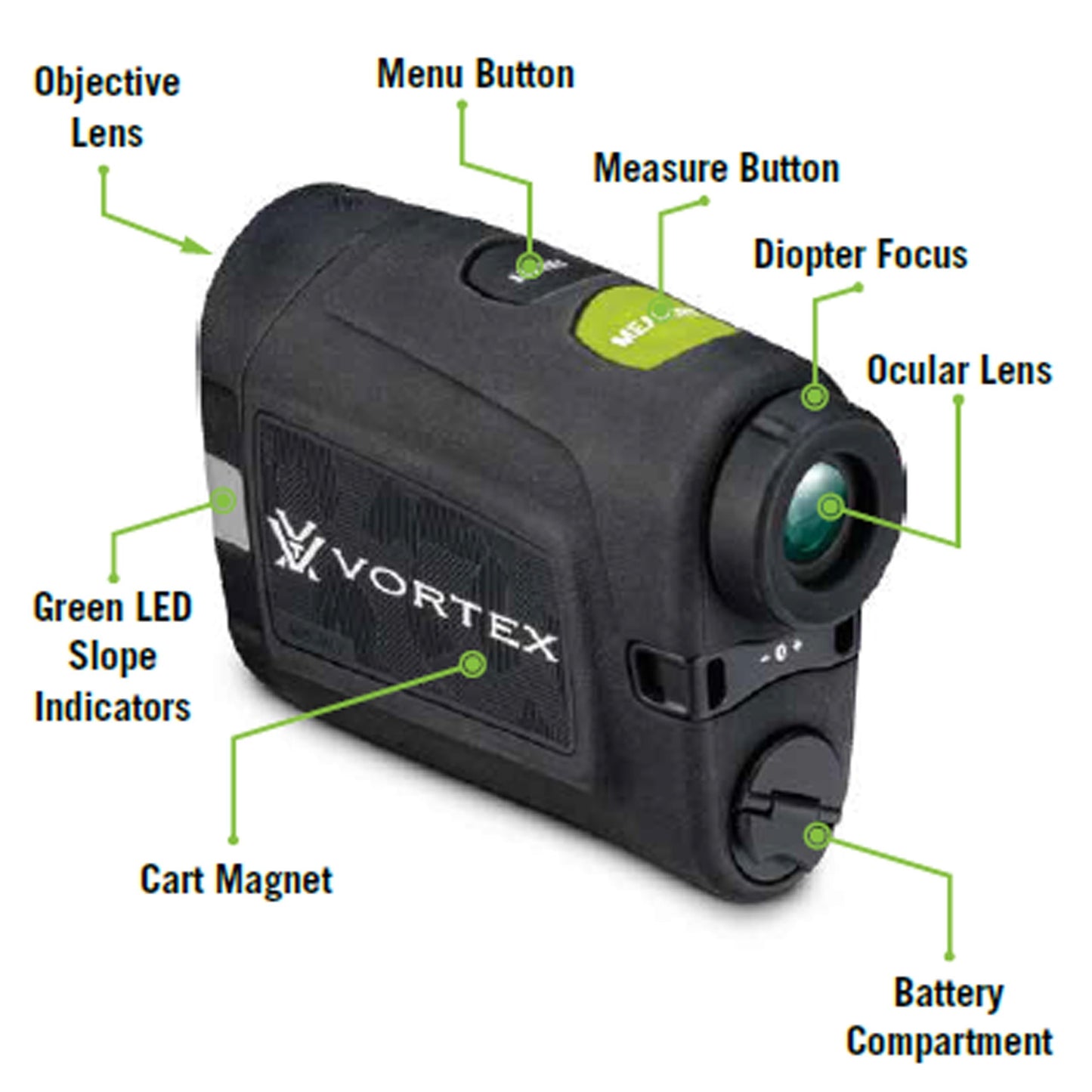 Vortex Optics Anarch Golf Laser Rangefinder - Tournament Legal, Waterproof