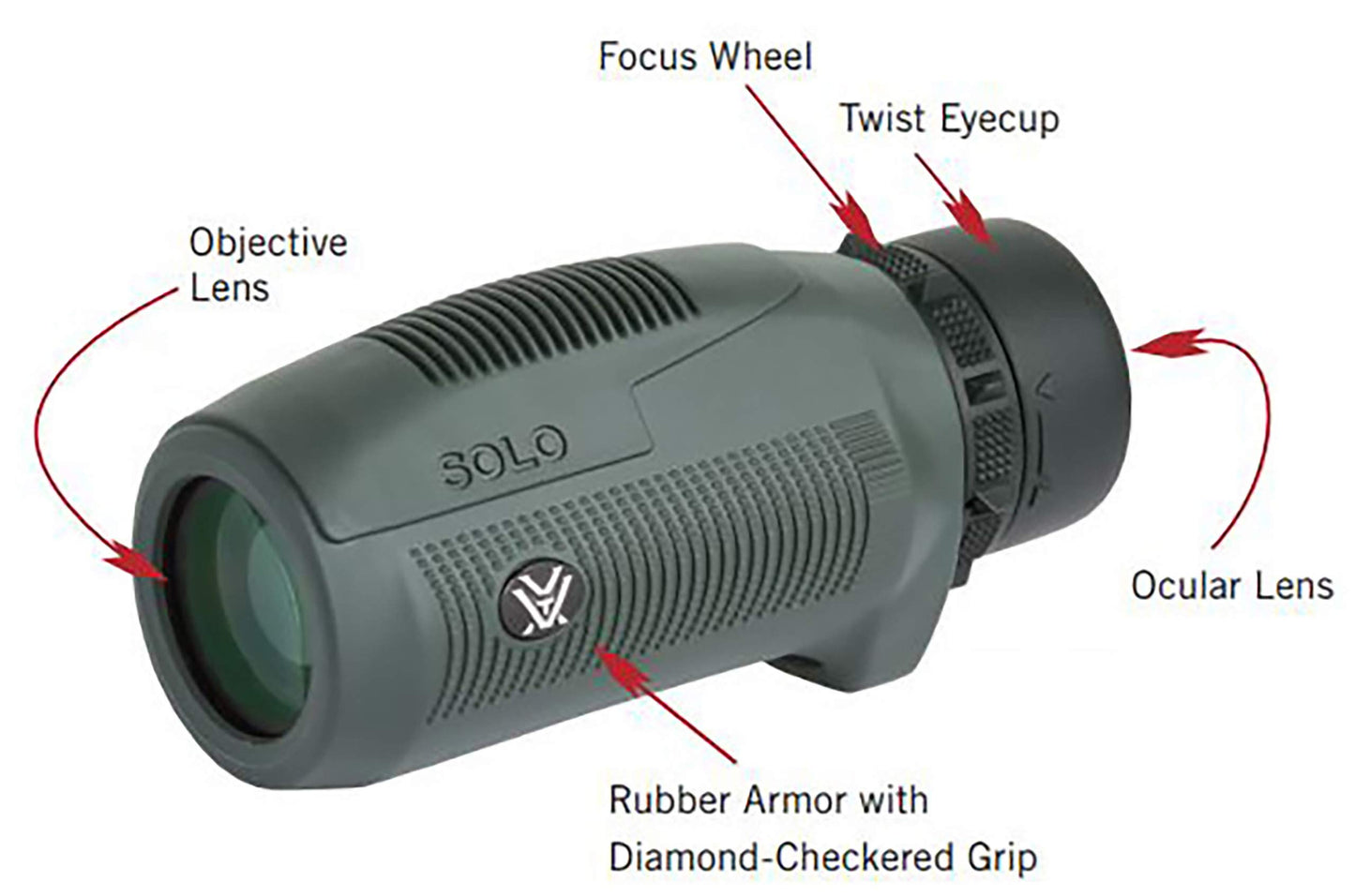 Vortex Optics Solo Monocular 10x25 - S105
