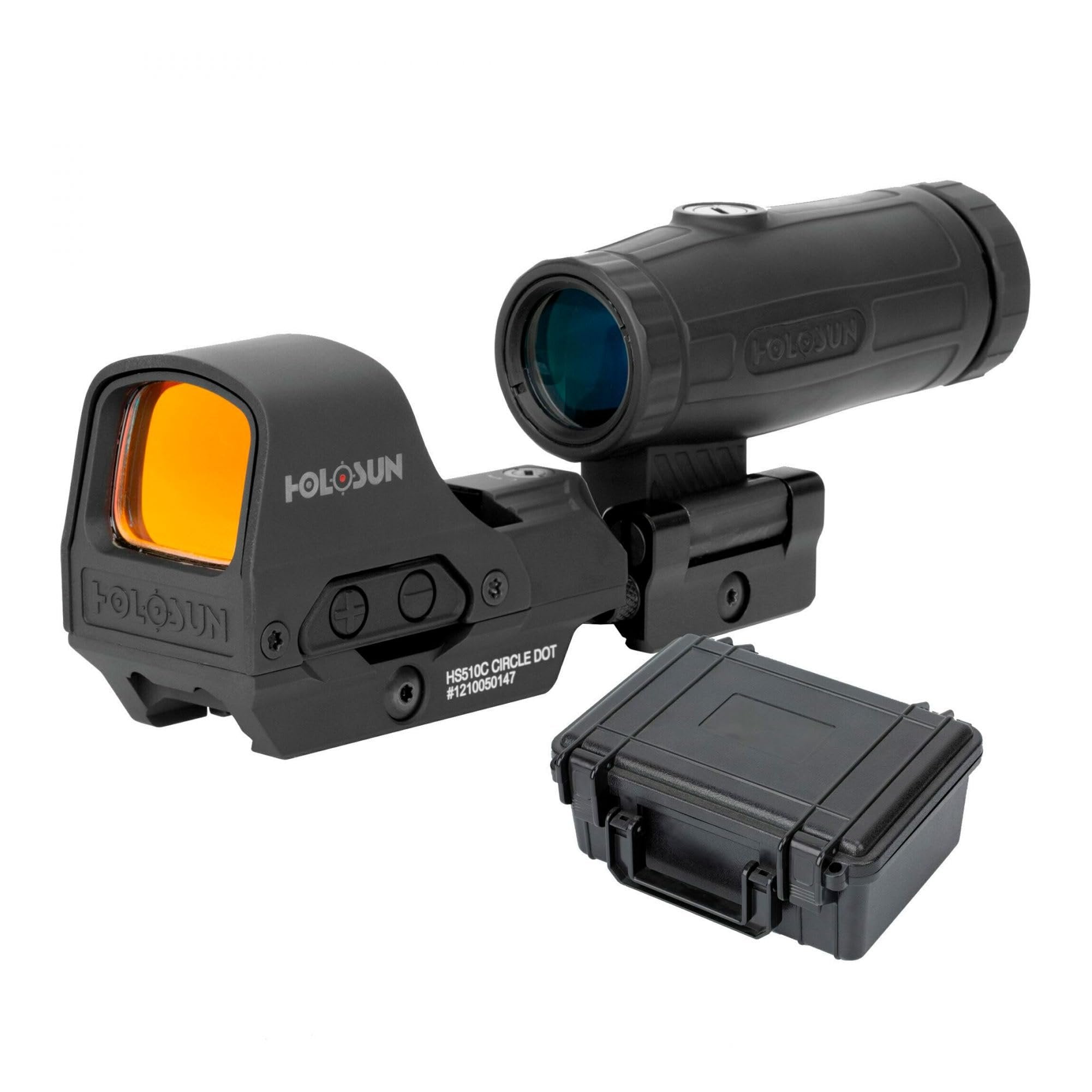 Holosun HS510C and HM3X Red Dot Sight and 3X Magnifier Combo