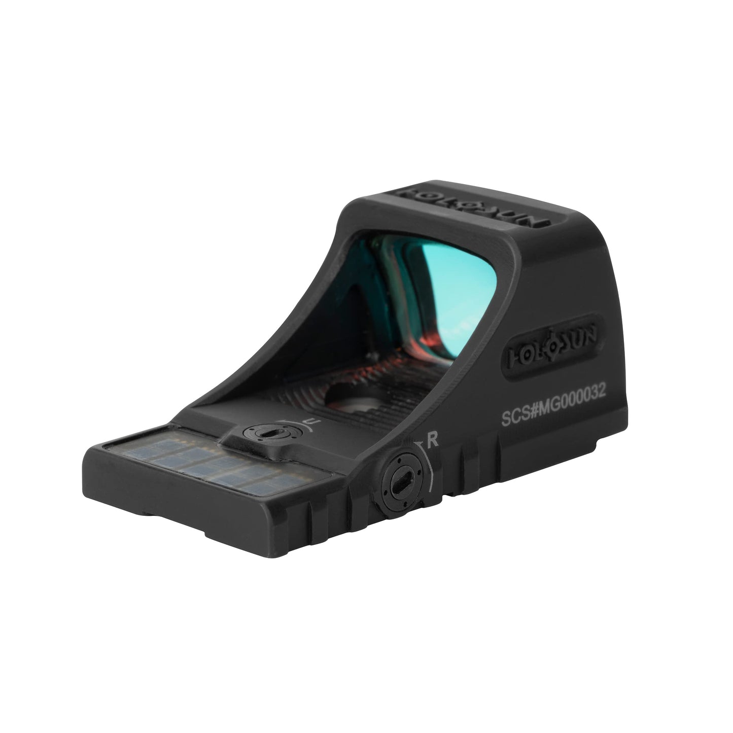 HOLOSUN Green Multi-Reticle, Titanium, Solar Charging, MOS Pistol Cut - SCS-M-GR