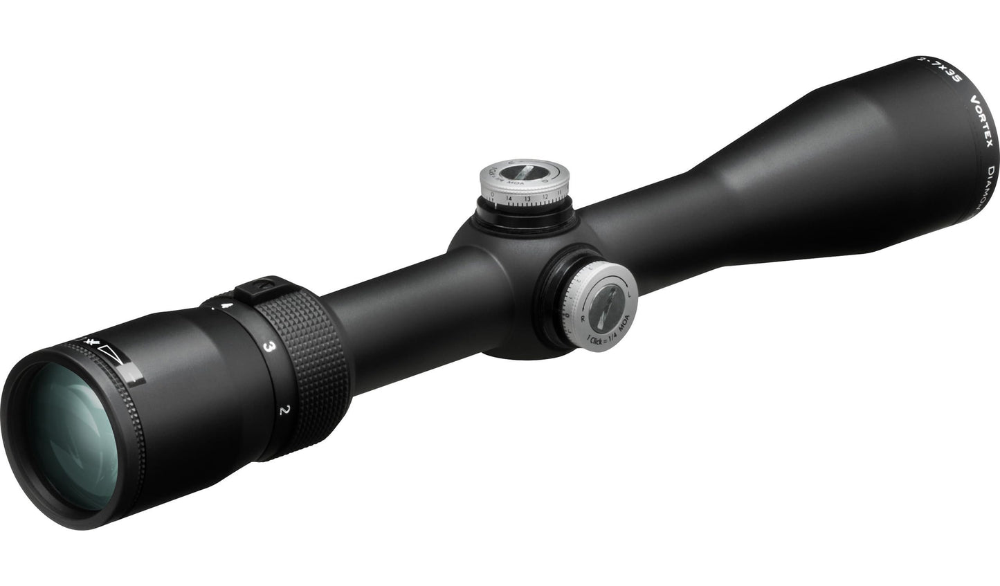 Vortex Optics Diamondback 2-7x35 Rimfire, Second Focal Plane Riflescope - V-Plex Reticle (MOA) , black