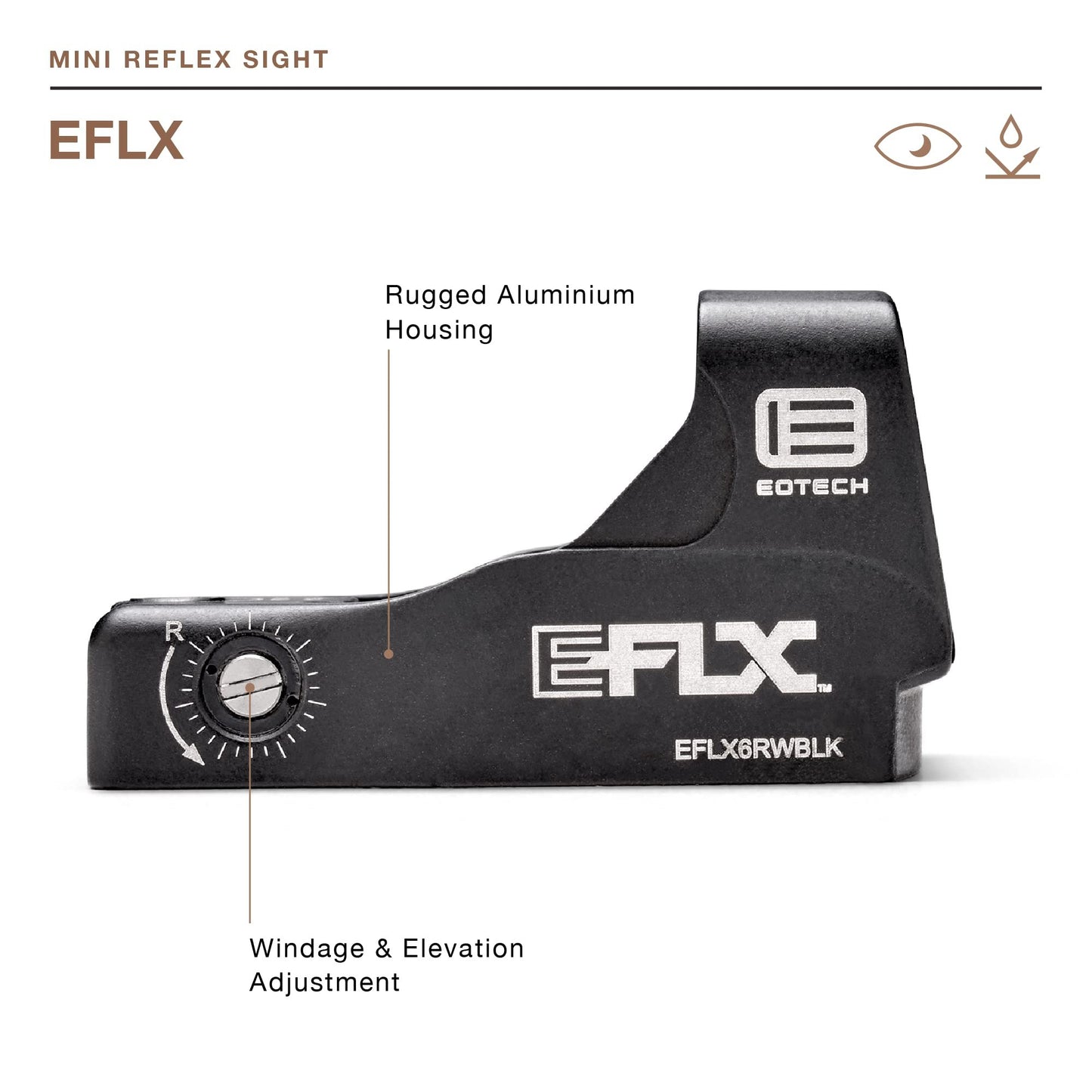 EOTECH Mini Reflex Holographic Weapon Sight, 3 MOA Dot