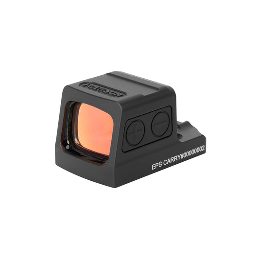 HOLOSUN EPS Carry Red 2 MOA Dot Reflex Pistol Sight - Waterproof Shake-Awake Parallax-Free Aluminum Enclosed Sight for Subcompact Handguns - RMSc-to-K Footprint Adapter Plate Included