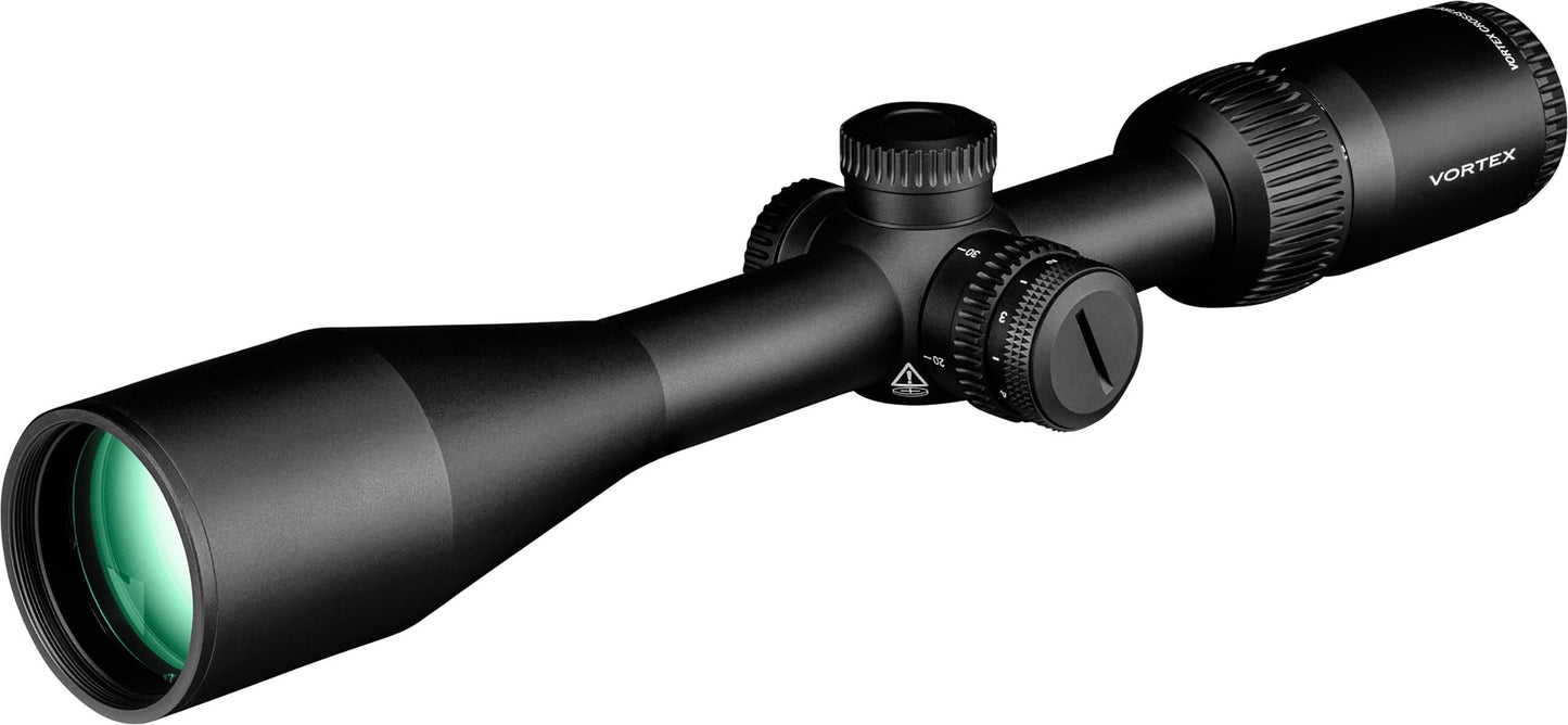 Vortex Crossfire HD 4-12x44 Second Focal Plane, 1-inch Tube Riflescope - Illuminated Dead-Hold 2A BDC MOA Reticle