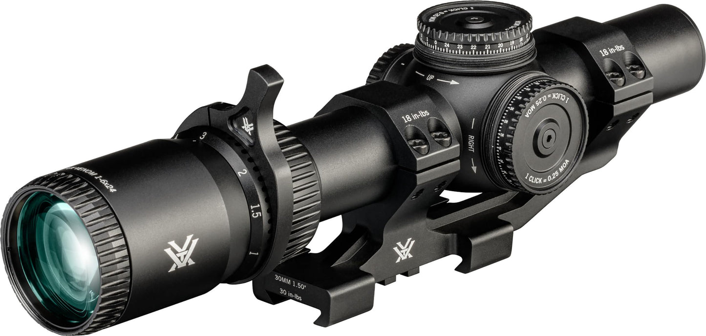 Vortex Venom 1-6x24 Second Focal Plane Riflescope & Sport Cantilever Mount Bundle