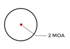 HOLOSUN EPS Carry Red 2 MOA Dot Reflex Pistol Sight - Waterproof Shake-Awake Parallax-Free Aluminum Enclosed Sight for Subcompact Handguns - RMSc-to-K Footprint Adapter Plate Included
