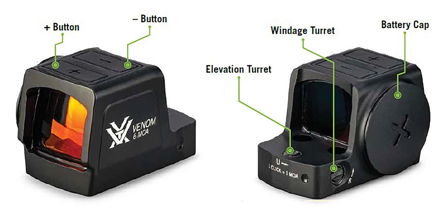 Vortex Optics Venom Enclosed Micro Red Dot Sights