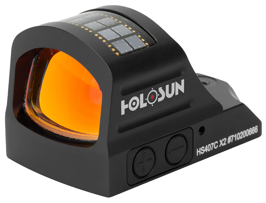 HOLOSUN Classic Open Reflex Red Dot Sight 2 MOA (Black) - HS407C-X2