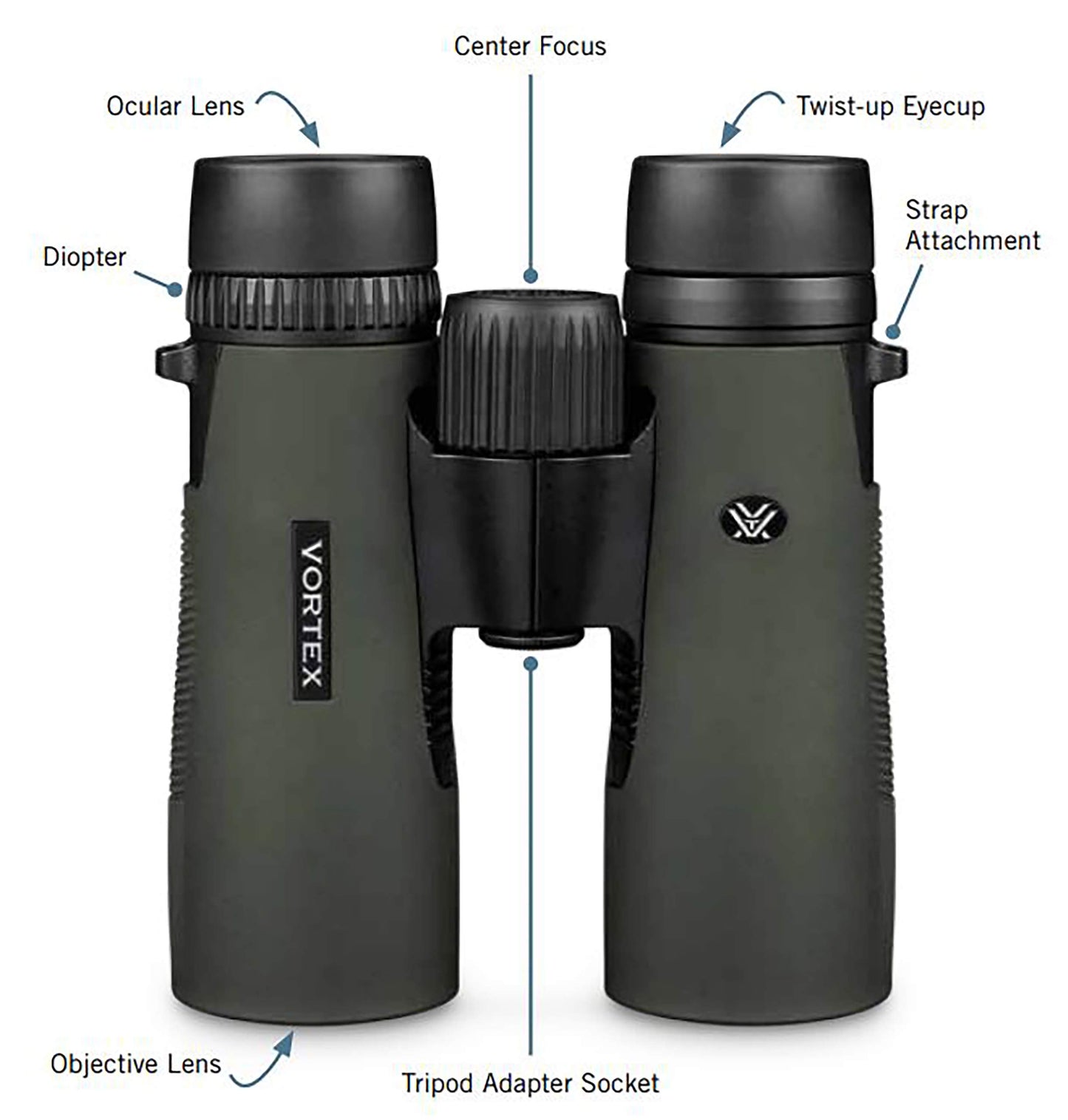 Vortex Optics Diamondback HD Binoculars - DB-217