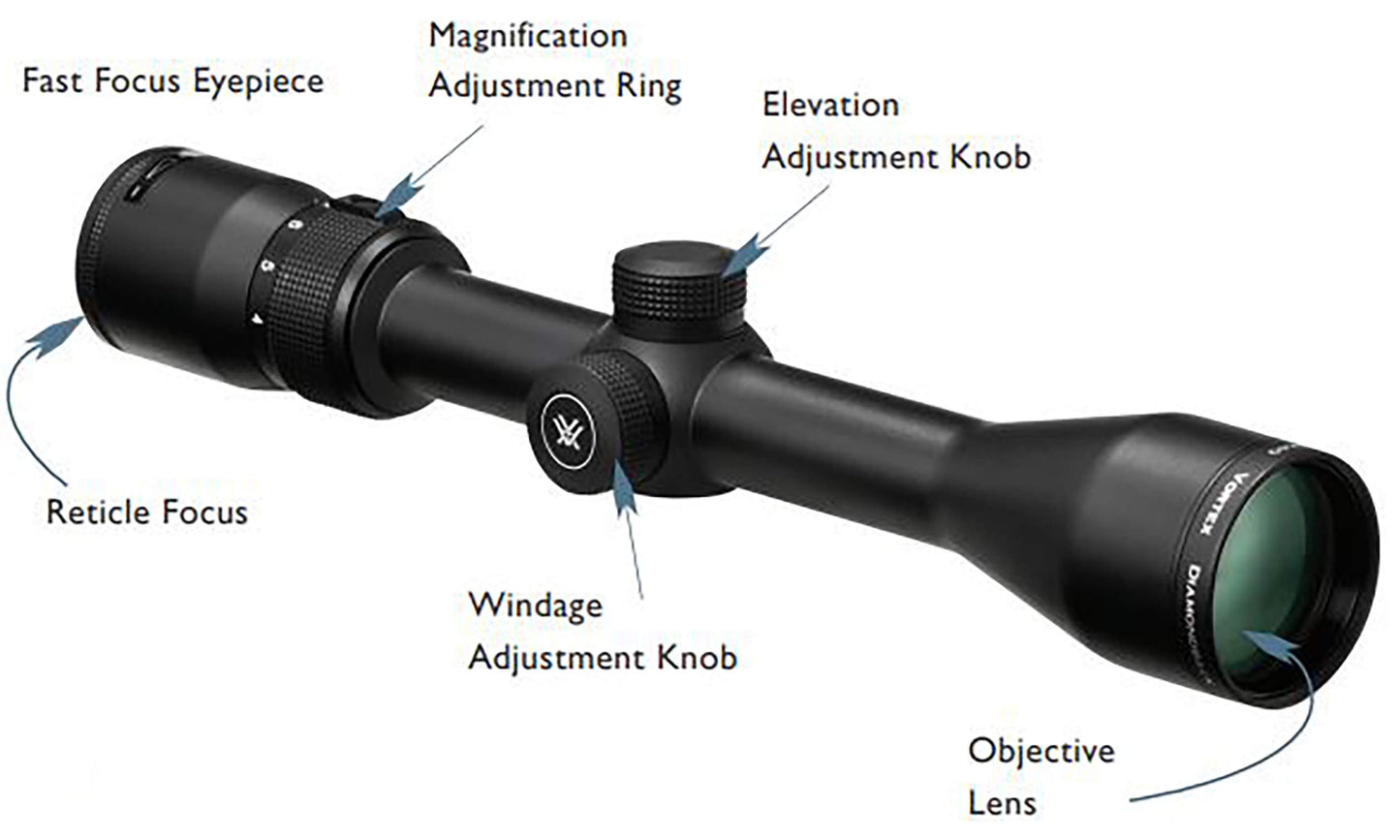 Vortex Optics Diamondback 4-12x40 Rifle Scope - DBK-04-BDC