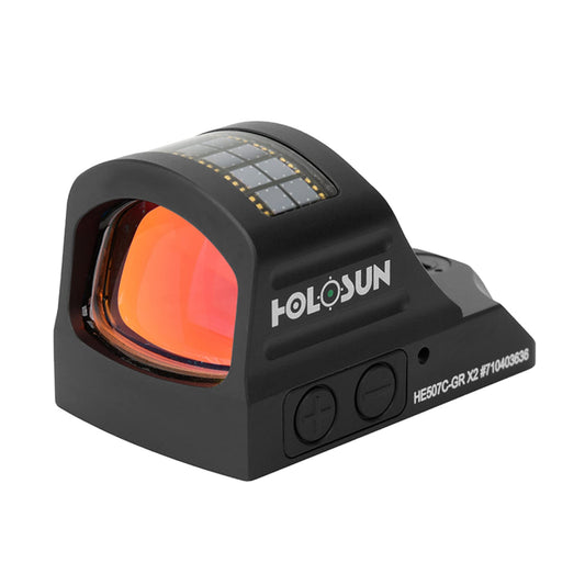 HOLOSUN Green Multi-Reticle, 7075 Aluminum, Open, Solar, Shake Awake, Pistol - HE507C-GR X2