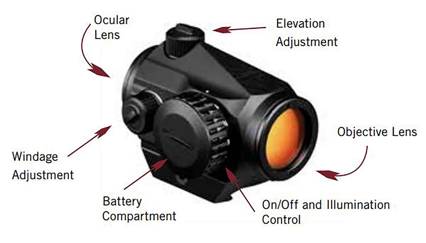 Vortex Optics Crossfire Red Dot Sight Gen II - 2 MOA Dot , Black - CF-RD2