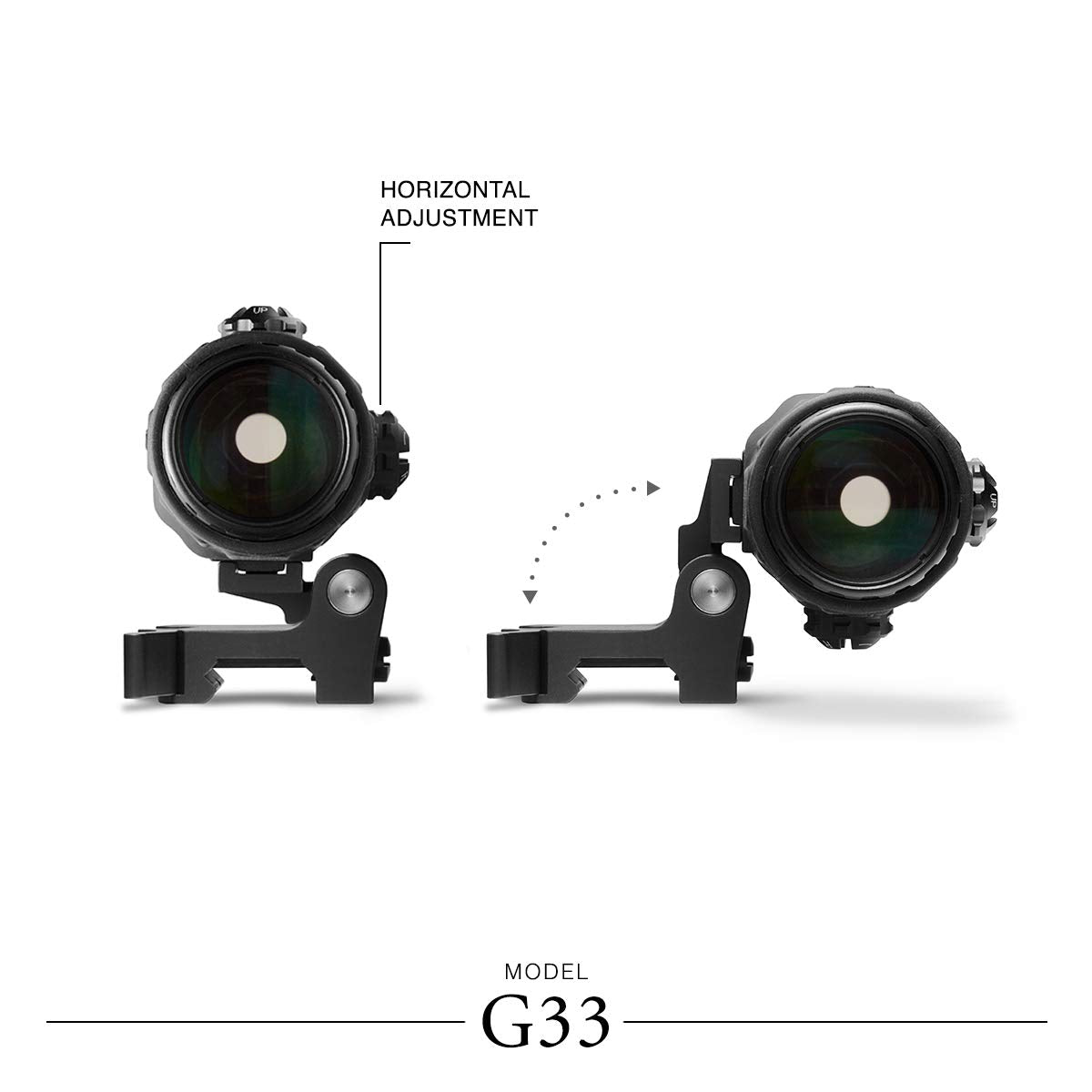 EOTECH Black 3 Power magnifier with (STS) mount  - G33.STS