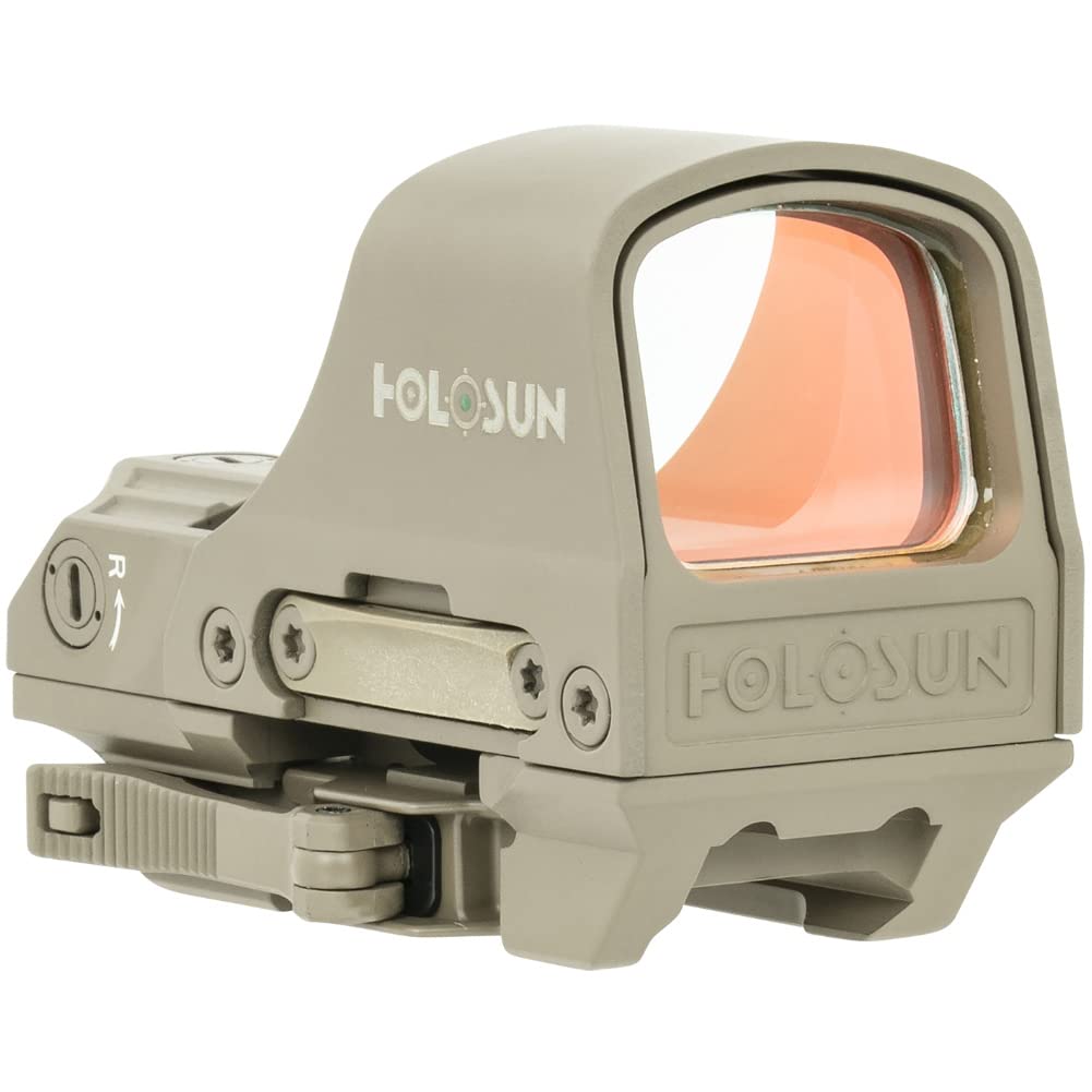 HOLOSUN FDE Housing, Green Multi-Reticle, 6061 Aluminum, Open, Solar, Shake Awake, Rifle - HS510C-FDE-G
